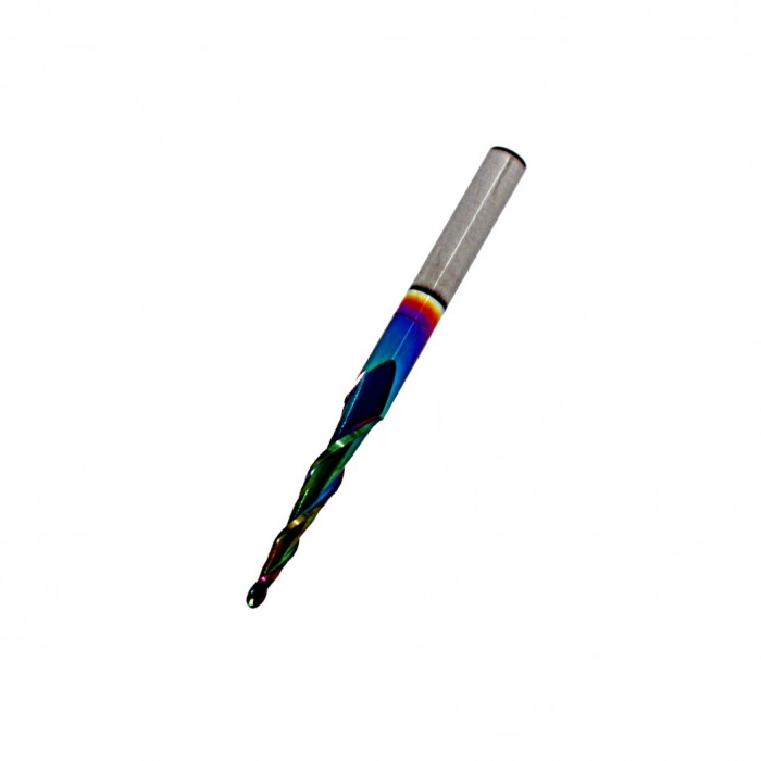 Фреза спиральная Z2 конусная сферическая R0.75×20.5xD4x50 S=4 DLC TRK0752004 Tapper